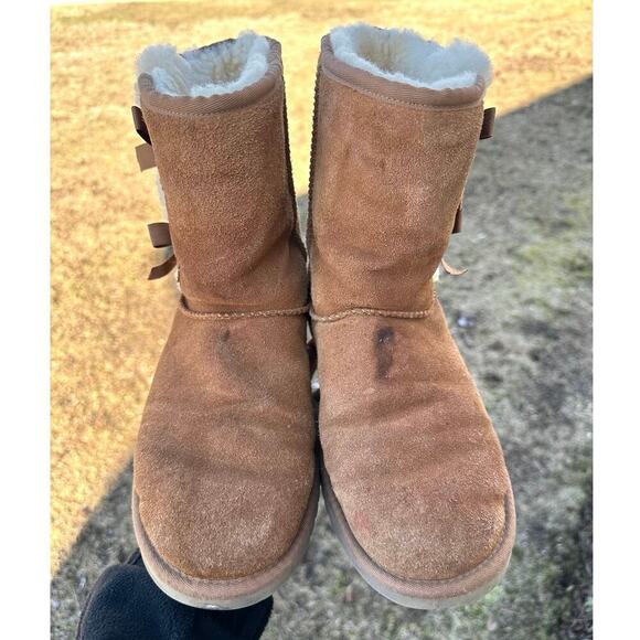 Koolaburra by UGG Women's Victoria Short Winter Boots Size 10 Chestnut Brown - Picture 7 of 15